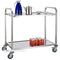 GATTO 2-Tier Tea Trolley - S/Steel